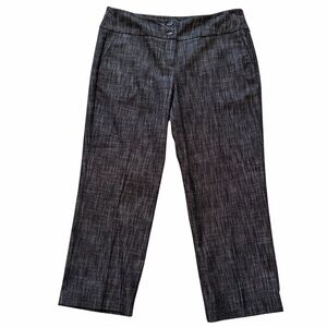 Sandro Sportswear Grey/Black Textured Cropped Straight Leg Pant 8